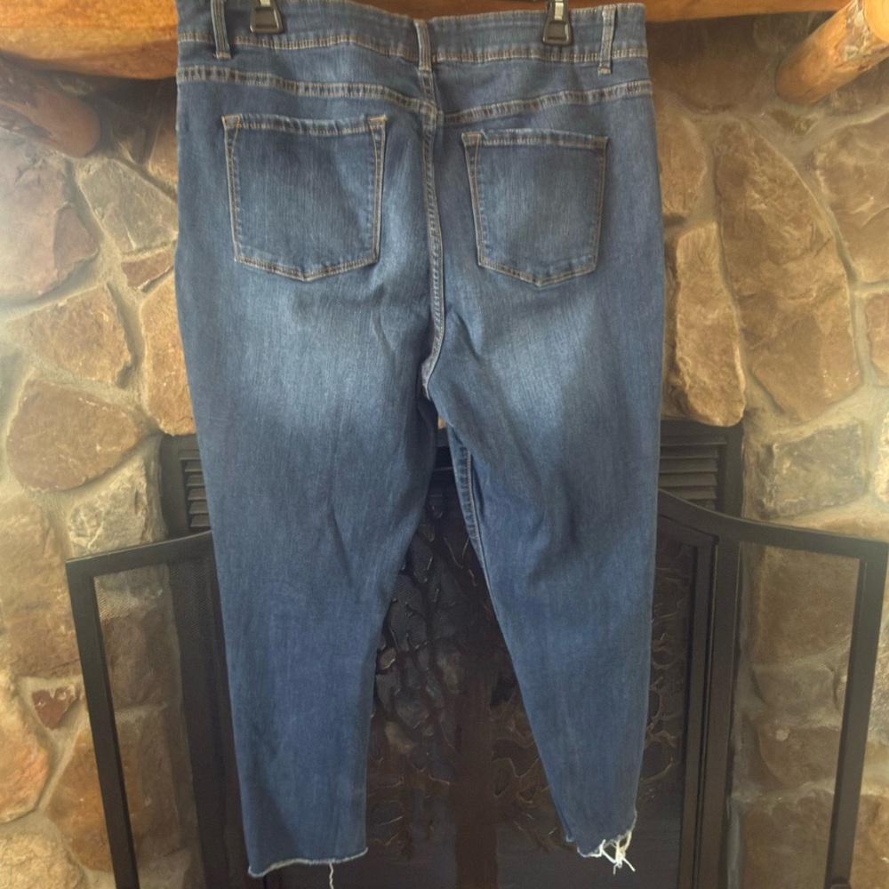 Time and Tru Dark Blue Ankle Jeans - Picture 5 of 7